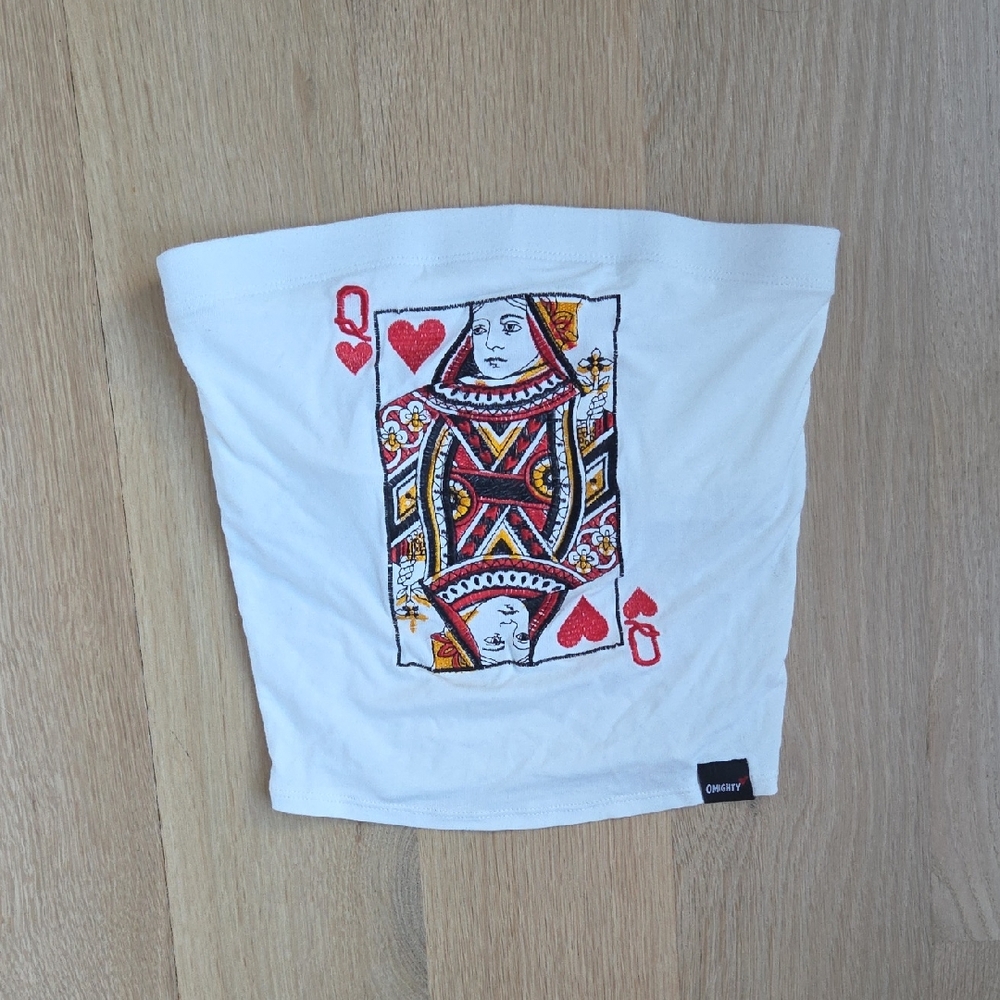 O-Mighty Queen Of Hearts Tube Top